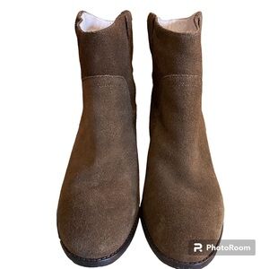 Matt Bernson Bark Suede Shearling Lined Boots Sz-7